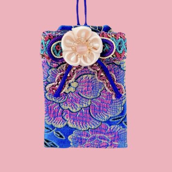 （シノワズリ華）元巫女が作る花のお守り袋