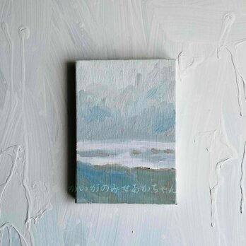 原画「忘却の海 2」サムホール・油彩画の画像