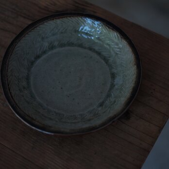 押紋丸鉢6.５寸灰　矢羽紋様の画像