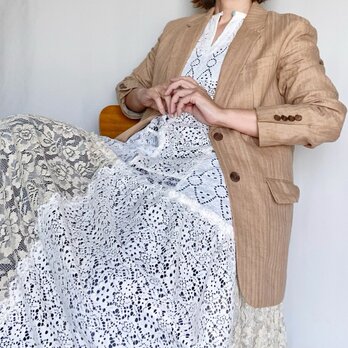 patchwork lace dressの画像