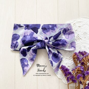 おしゃれな グレープ ぶどう 紫 すみれ 保冷剤 綿100% 薄手系 夏 快適 冬 カイロ スカーフ ネッククーラーの画像