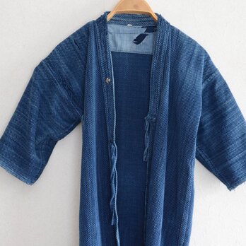 襤褸 剣道着 藍染 刺し子 ジャケット 木綿 リメイク素材 武州一 ジャパンヴィンテージの画像