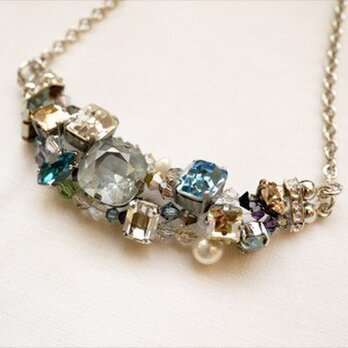 ビジューネックレス（Ｓax　Ｂlue）