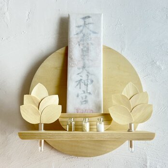 木目のモダン神棚