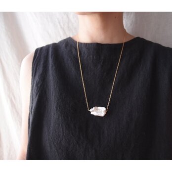 【K14gf】Big Biwa Pearl Necklace／ビワパール チェーンネックレス（60cm）の画像