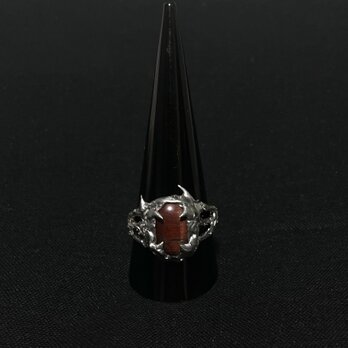 Silver Spike Ring　brownの画像