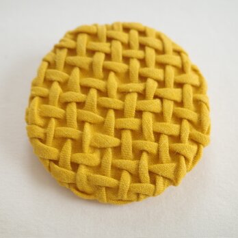 Smocking brooch・イエロー(大)の画像