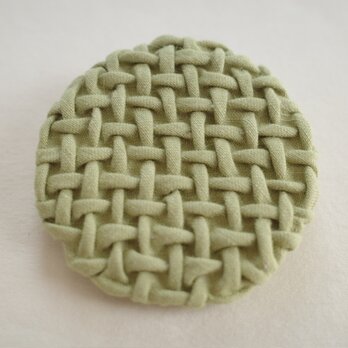 Smocking brooch・抹茶(大)の画像
