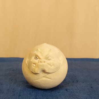 丸い天邪鬼(6)  木彫りの画像