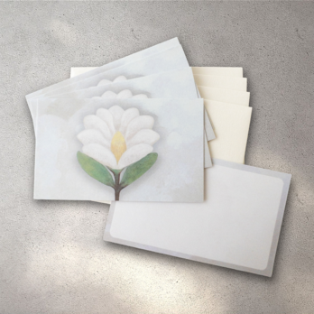 メッセージカード封筒セット(泰山木の花)の画像