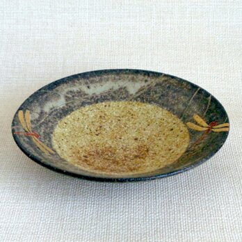 鉢 （金銀彩赤絵とんぼa）の画像