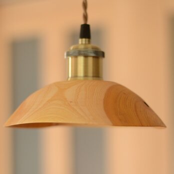 キハダのペンダントライト、シェード(Φ180一点物)/セラピストが作る木工品 #0106の画像