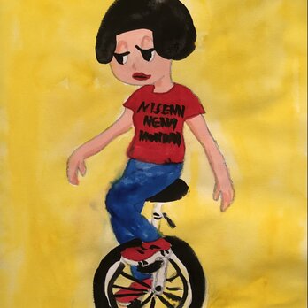 一輪車の画像