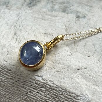 K24純金＋K22◇スター・サファイア◇3.58CT◇ ペンダントトップの画像