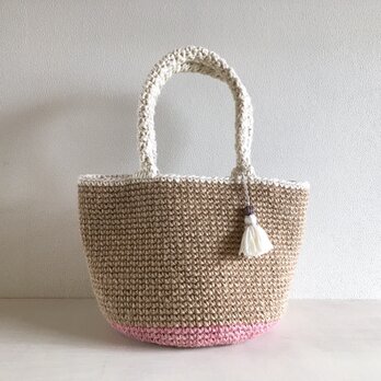 麻ひもバッグ Chelsea Pinkの画像