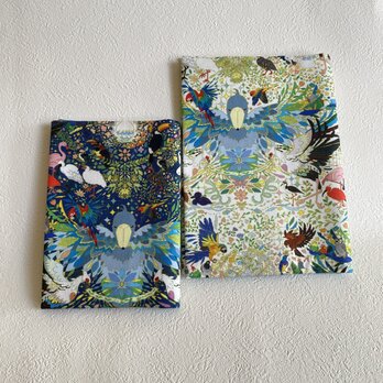 花鳥園 文庫本サイズ ブックカバー ハンドメイド おっきかっ