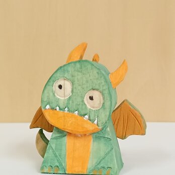小ドラゴン(2)　木彫りの画像