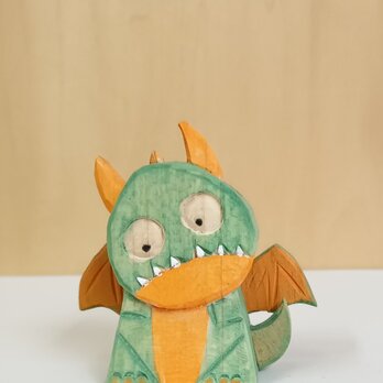 小ドラゴン(3)  木彫りの画像