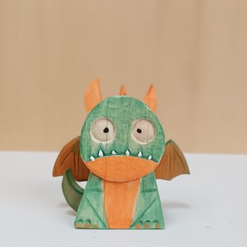小ドラゴン(4)  木彫りの画像