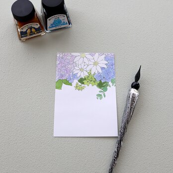 ひとこと箋 6月の花束の画像