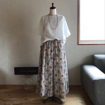 オーダー　リネン「ボタニカル」ご希望の丈でお作りいたしますの画像