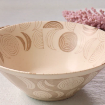 【大特価】【新品】 美濃焼玉葱柄ラーメン鉢１０点セット 　サイズ：直径：約20.5cm 高さ：約7.5cmの画像