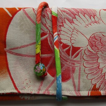 ７７９３　羽織の裏地で作った和風財布・ポーチの画像