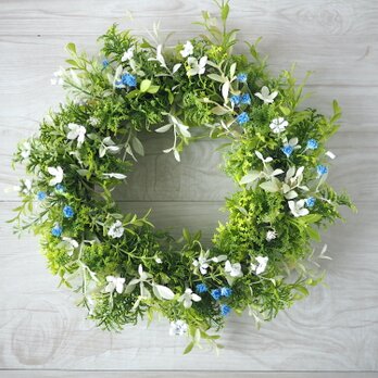 涼しげなグリーンリース　-Artificial flower-の画像