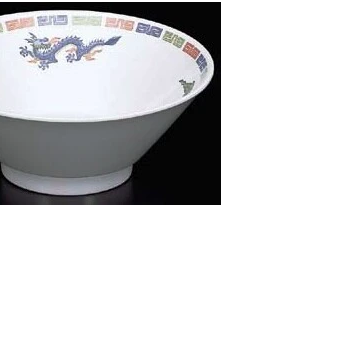 【大特価】【新品】 美濃焼染付雷竜紋ラーメン鉢　サイズ：Φ190×74mm　1070mlの画像