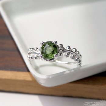 トルマリン リング / Green Tourmaline Botanical Ringの画像