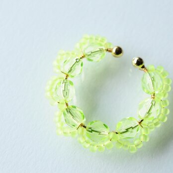 ＜Rollo～イロヅクビジュー～＞イヤーカフ『Lemon × NeonYellow』の画像