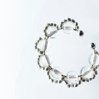 ＜Rollo～イロヅクビジュー～＞イヤーカフ『 Gin no shizuku × Silver 』の画像