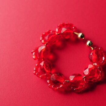 ＜Rollo～イロヅクビジュー～＞イヤーカフ『 Cherry × Berry 』の画像