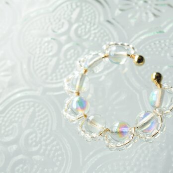 ＜Rollo～イロヅクビジュー～＞イヤーカフ『 Sabon × toumei 』の画像