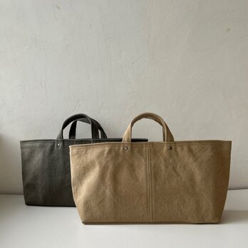 [30%OFF] 底板付き横長トート / ベージュの画像