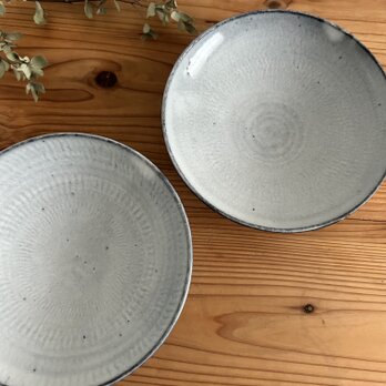 ＊SALE＊ [Re:] リサイクル陶土の深皿　かんな目の画像