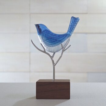 鳥のオブジェ［瑠璃］