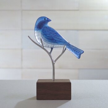 鳥のオブジェ［瑠璃］