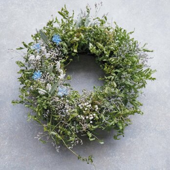 ツルシノブのナチュラルリース