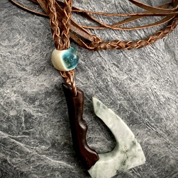 Stone axe necklace ストーンアックスネックレスの画像