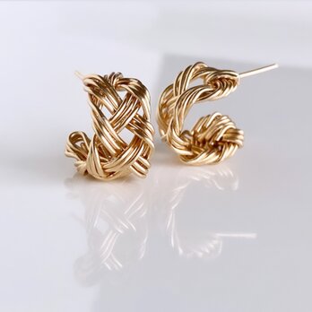 Braid フープピアス　14kgfの画像