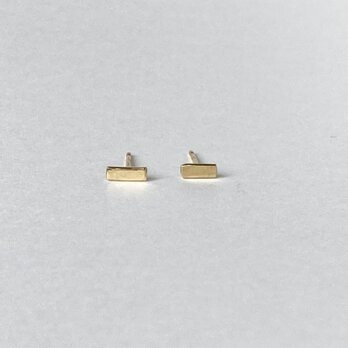 10k tiny bar ピアスの画像