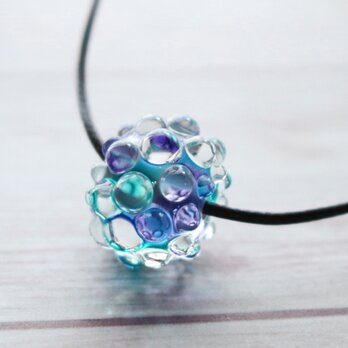 とんぼ玉・ガラスペンダント「water drop 水滴」7