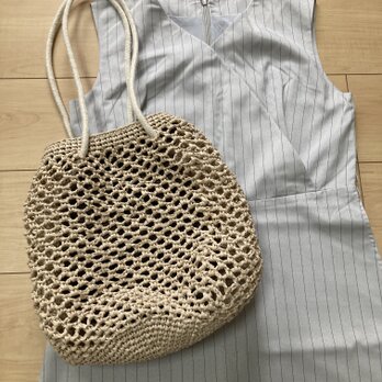 丸底のかごバッグ【商品番号：2407】の画像