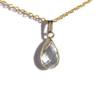 ☆送料無料☆天然石グリーンアメジストネックレス