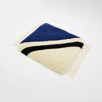 ノッティングの椅子敷 13青/Lサイズ