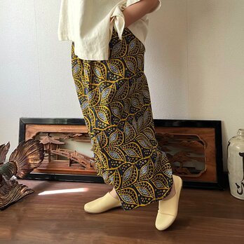 hi様専用 アフリカンバティックのかけら集めてワイドズボン - パンツ