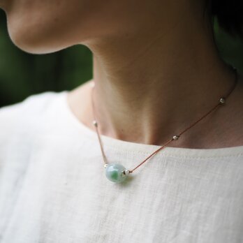 -Burma jade- code chokerの画像