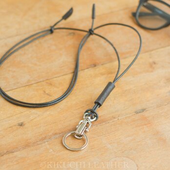 Clip Type Leather Neck Strapの画像