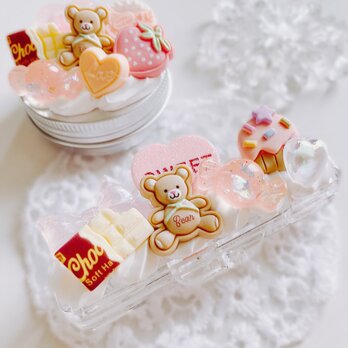 ２点セット　お菓子の印鑑ケース＆小物入れ　フェイクスイーツの画像